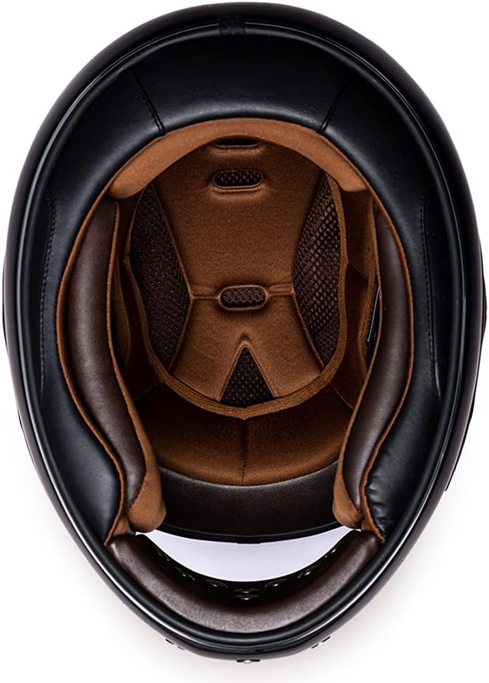 Daytona Helmets Retro Full Face Motorcycle Helmet | DOT Approved Vintage Motorcycle Helmet | Cruisers, Scooters & Mopeds | Retro Helmets | Men, Women & Youth