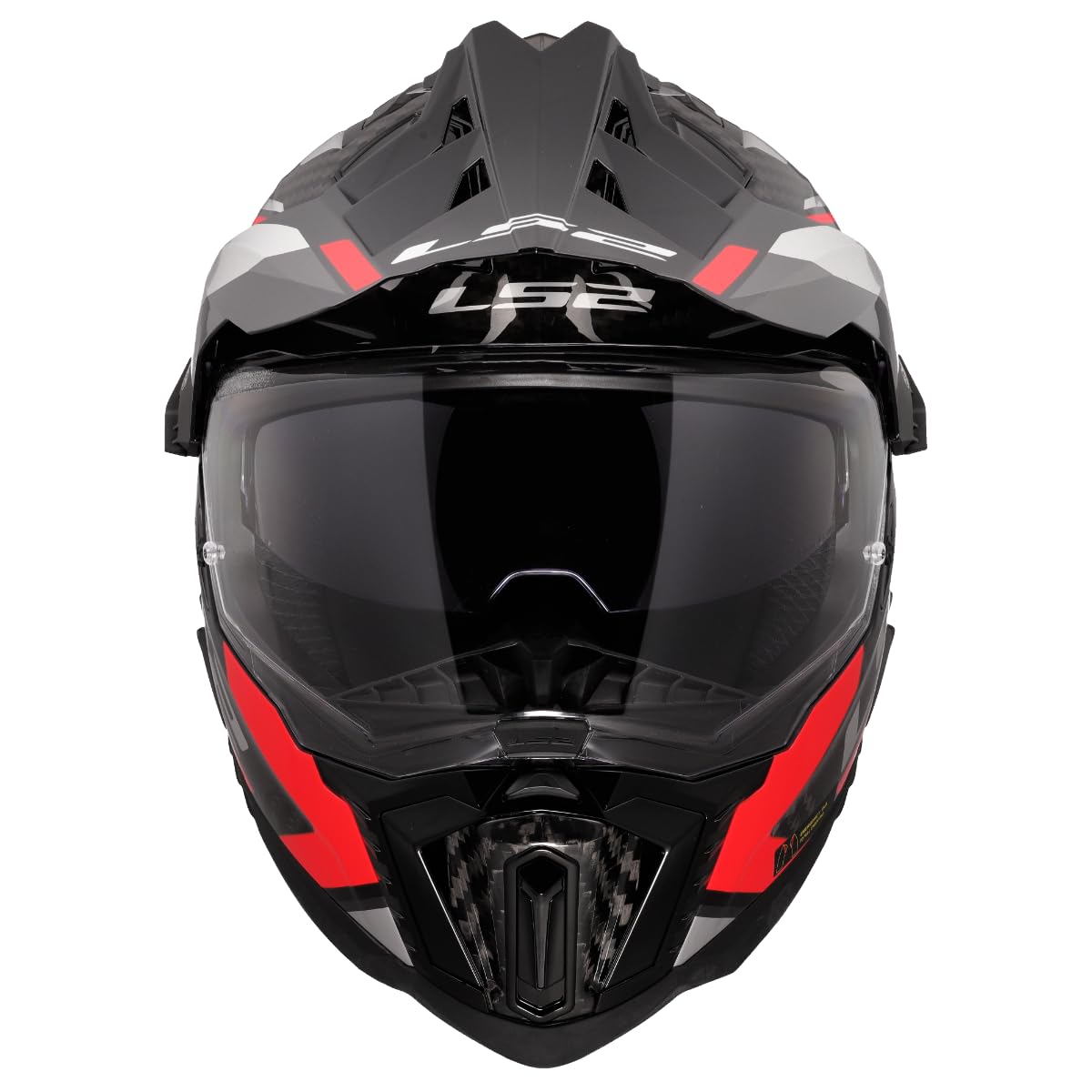 LS2, Casco Moto Cross EXPLORER CARBON FRONTIER II Gloss Red