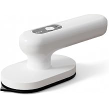 Cordless Mini Iron for Crafts & Clothes, Portable Mini Craft Iron with Fast 30-Second Heat Up, 90 Rotatable Handle for Flat & Vertical Ironing, Heat Press, for Crafts