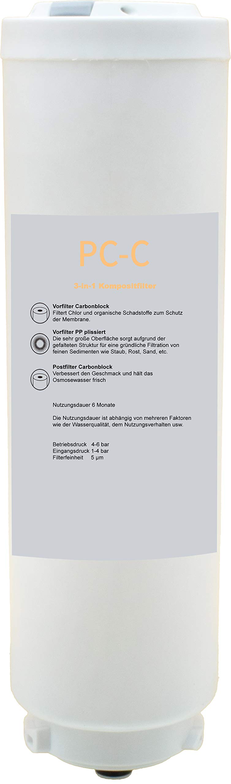 Purway PC-C - Filtro de repuesto para PUR Connect 600 GPD