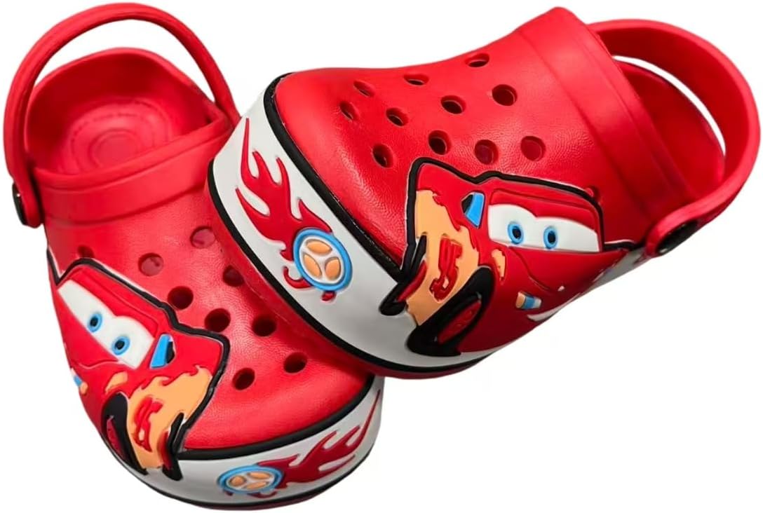 Children's Cute Clogs Car Garden Shoes Boys and Girls Slippers Indoor and Outdoor Water Shower Beach Pool Sandals