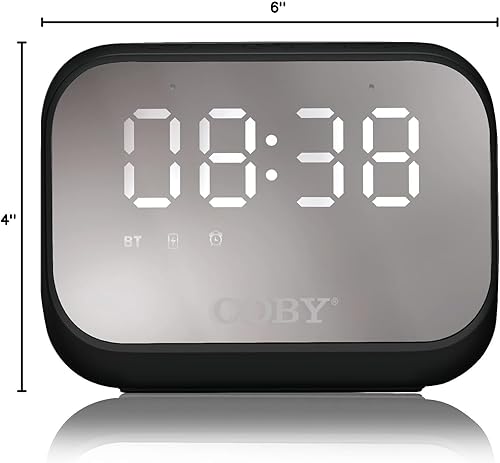 Miniatura 8 de Coby Alarm Clock Wireless Bluetooth Speaker  Alarm Clocks for Bedrooms  Portable Rechargeable Wireless Speaker  Digital Clock for Bedroom Camping