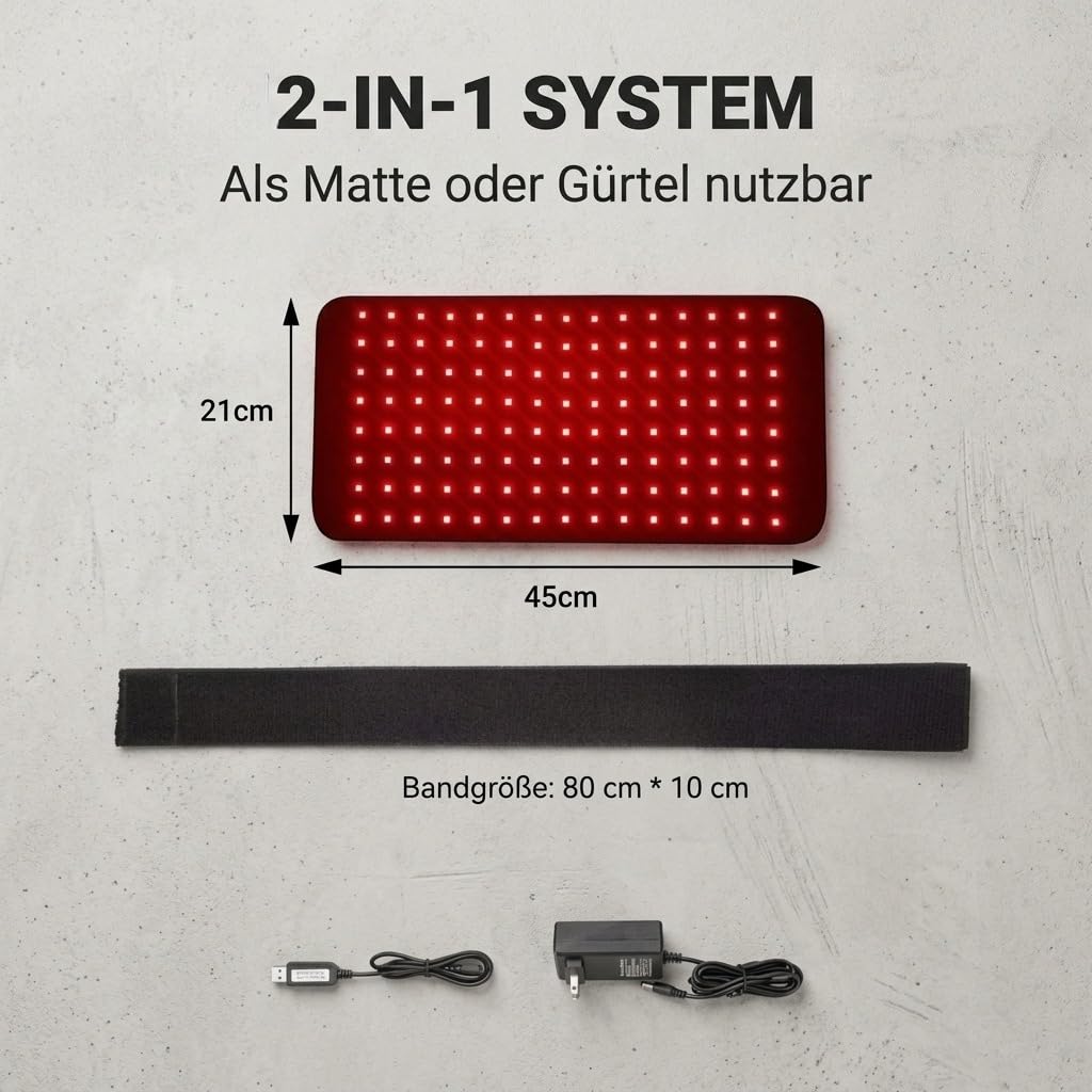 Rotlicht Therapiematte für Hunde & Katzen – Sanfte Gelenkpflege & Entspannung | Infrarot Matte 660/850nm, Sicherer Wärmegürtel für Haustiere Zuhause