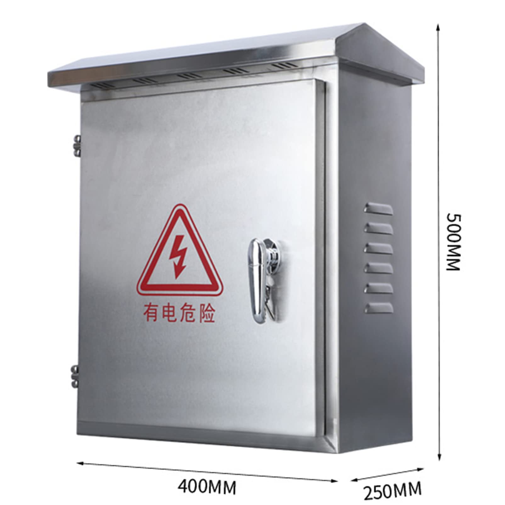Scatola di derivazione elettrica in Acciaio Inox 304, Contenitore Impermeabile per Esterni/Interni con Piastra di Montaggio, scatole di derivazione per apparecchiature elettriche a Parete, a