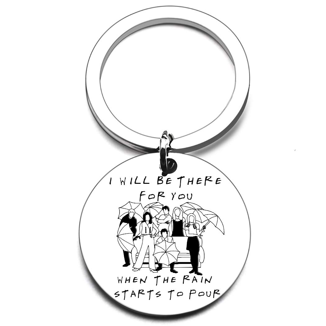 Best Friend Gift Keychain for Women Men Friends TV Show Merchandise Quote Gifts