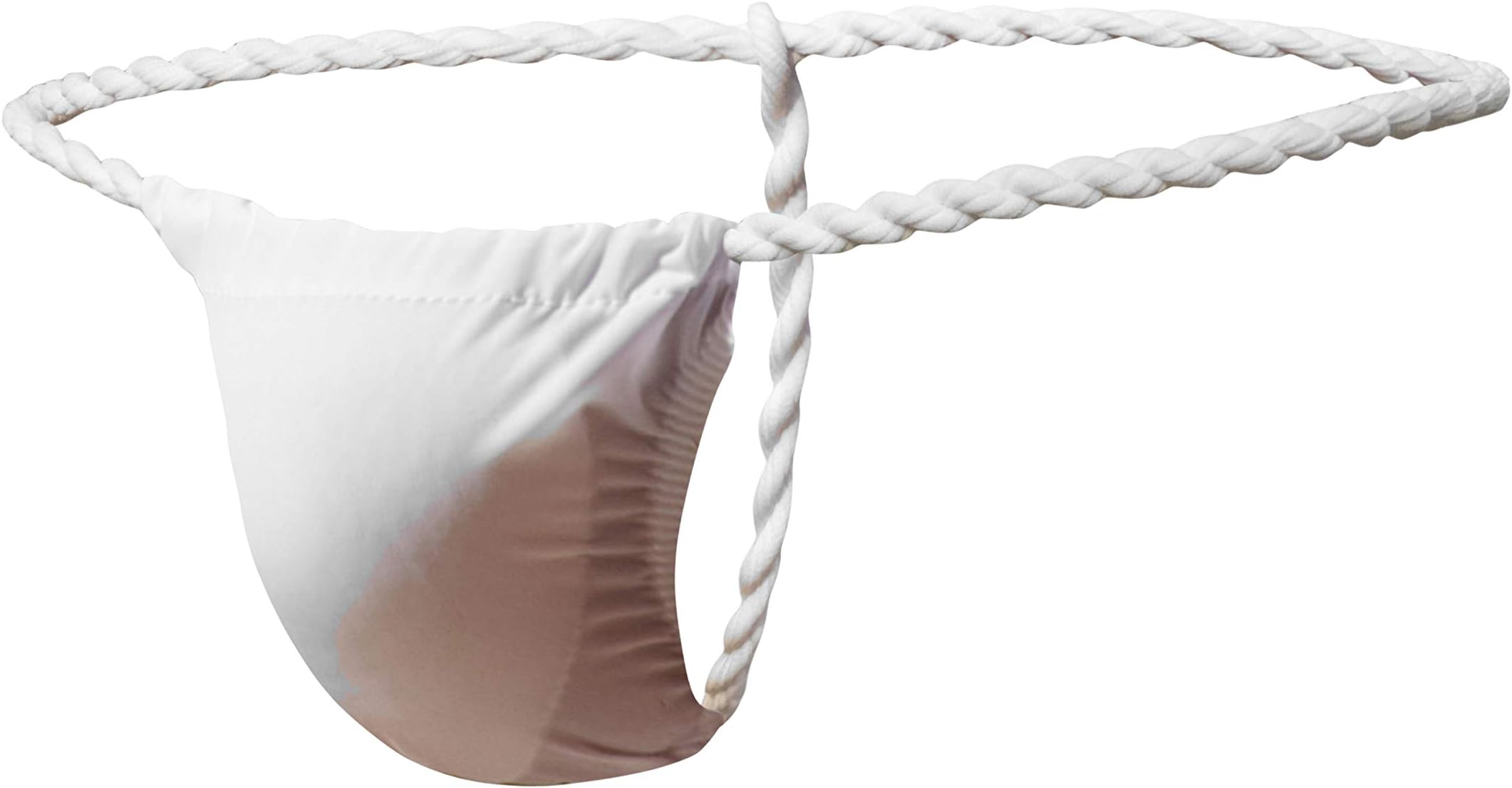 Newsywell Mens Ice Silk T-Back Thongs G String Low Rise Bikini Briefs Underwear