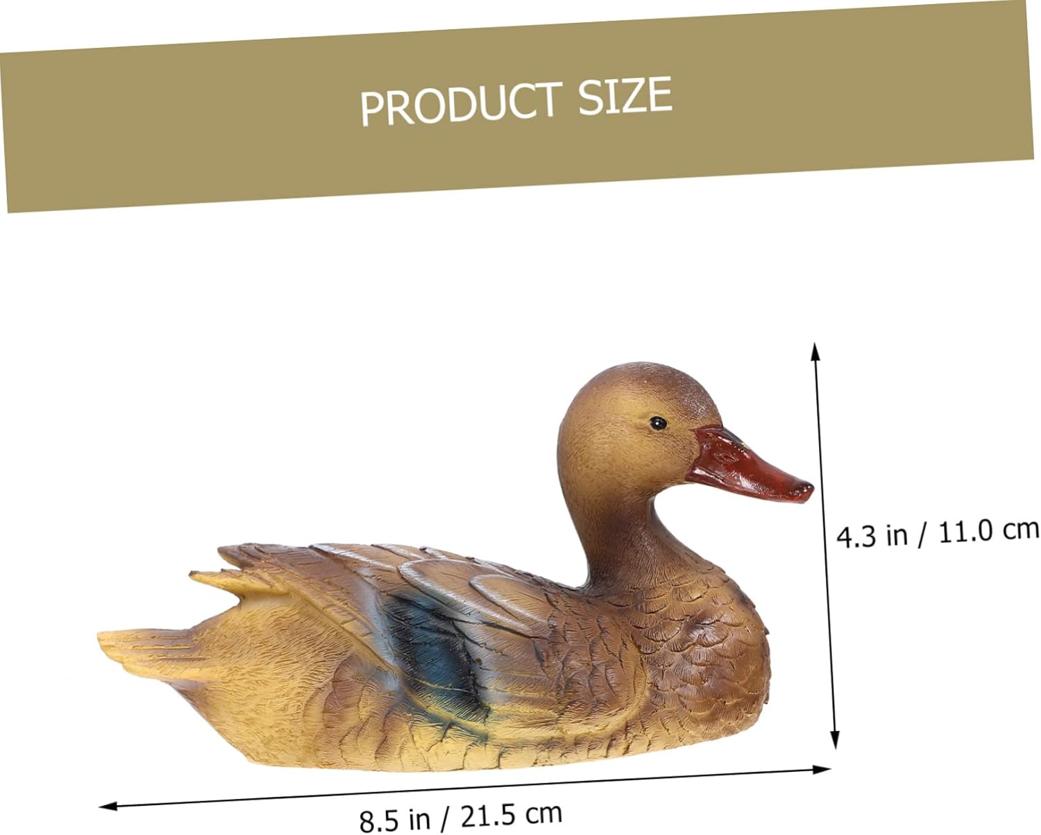 Cabilock Floating Mandarin Duck Decor Realistic Simulation Duck Figurine for Garden and Outdoor Decoration Beautiful Floating Duck Ornament for Backyard and Fish Tank