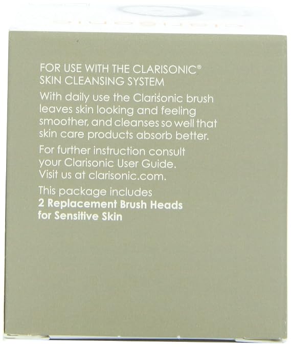 Clarisonic Dual Brush Head Pack, White Box