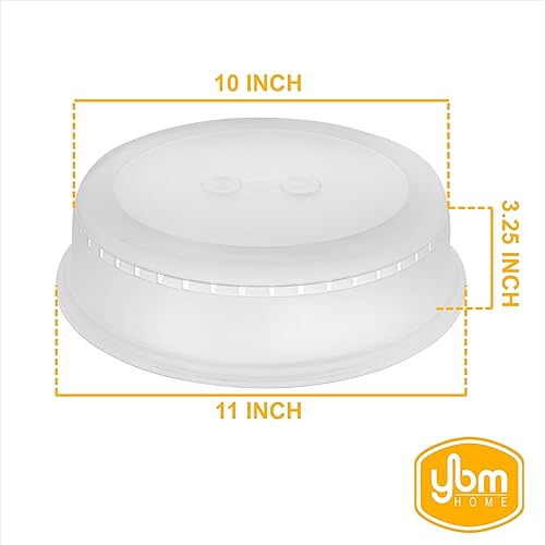 Miniatura 2 de YBM Home Ba291 - Funda para salpicaduras de microondas que mantiene tu microondas impecable durante el calentamiento de alimentos, cubierta de tapa