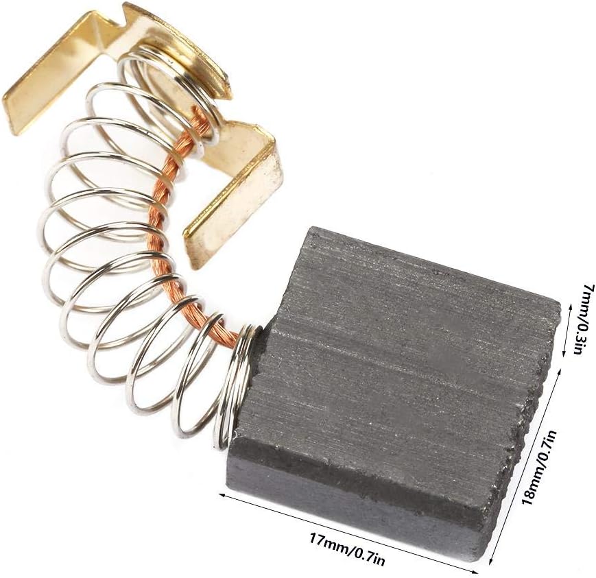 Carbon Motor Brushes, 0.3×0.7× 0.71 Inch 044 Electric Motor Carbon Brush Replacement 20 Pcs - - 