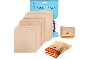 10 Toaster Bags Reusable | Toast Your Favorite Foods Without the Mess...