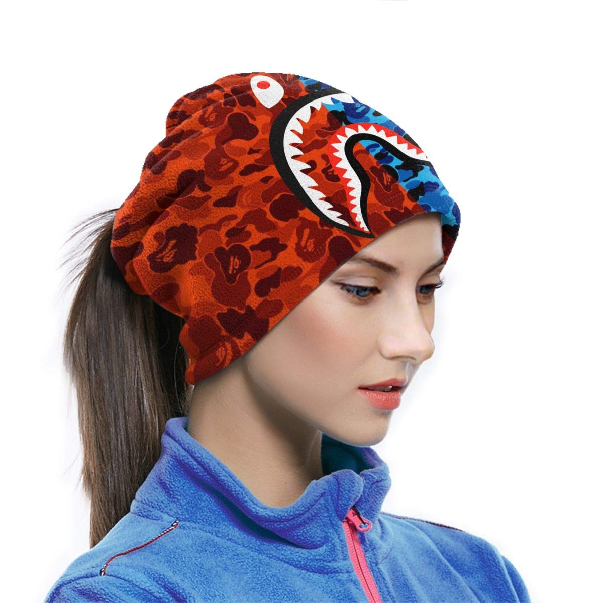 Scarves Bape Neck Warmer Bape Camo Green Microfiber Neck Warmer