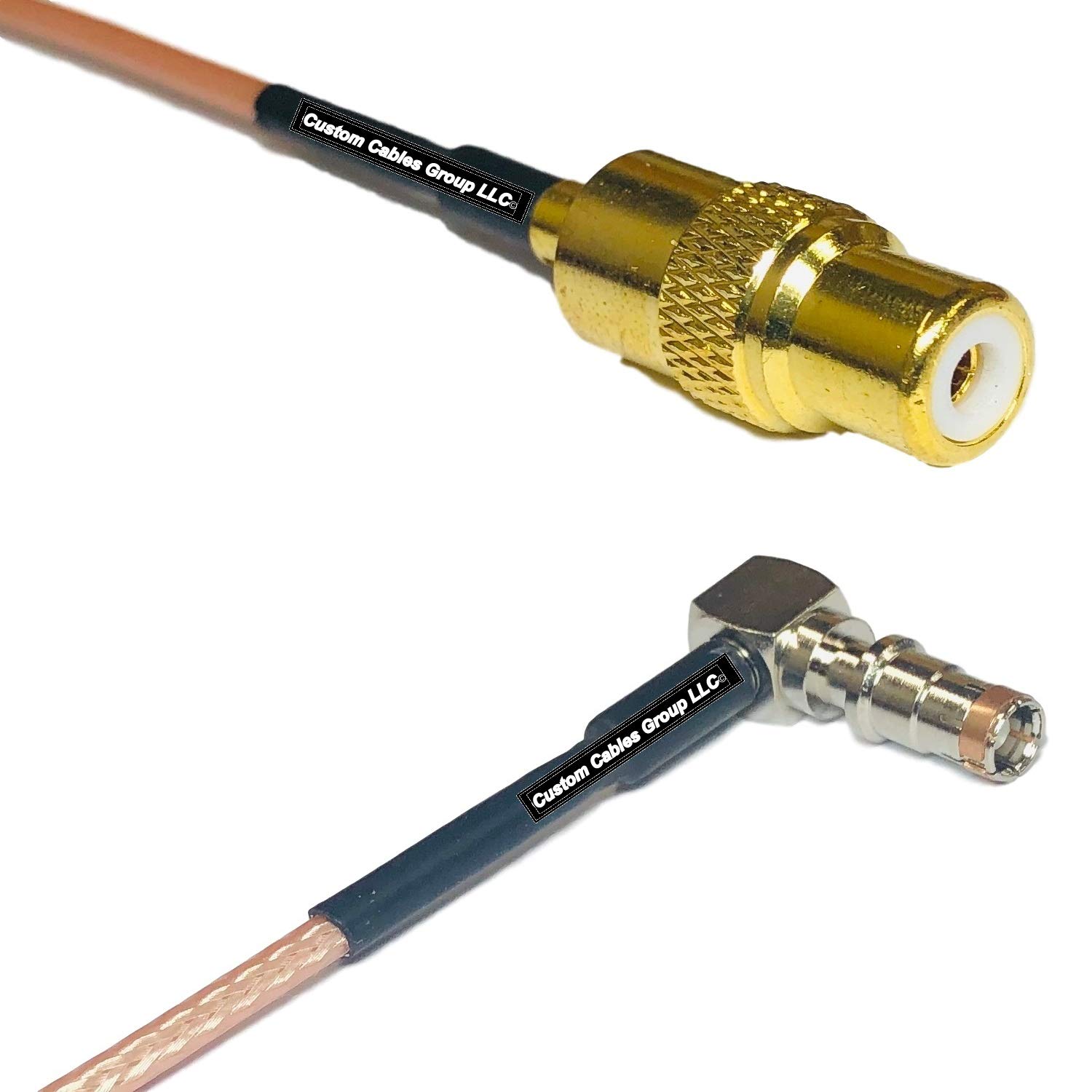 0.5 feet RG316 RCA Female to Fakra Female Angle RF Pigtail Coaxial Cable