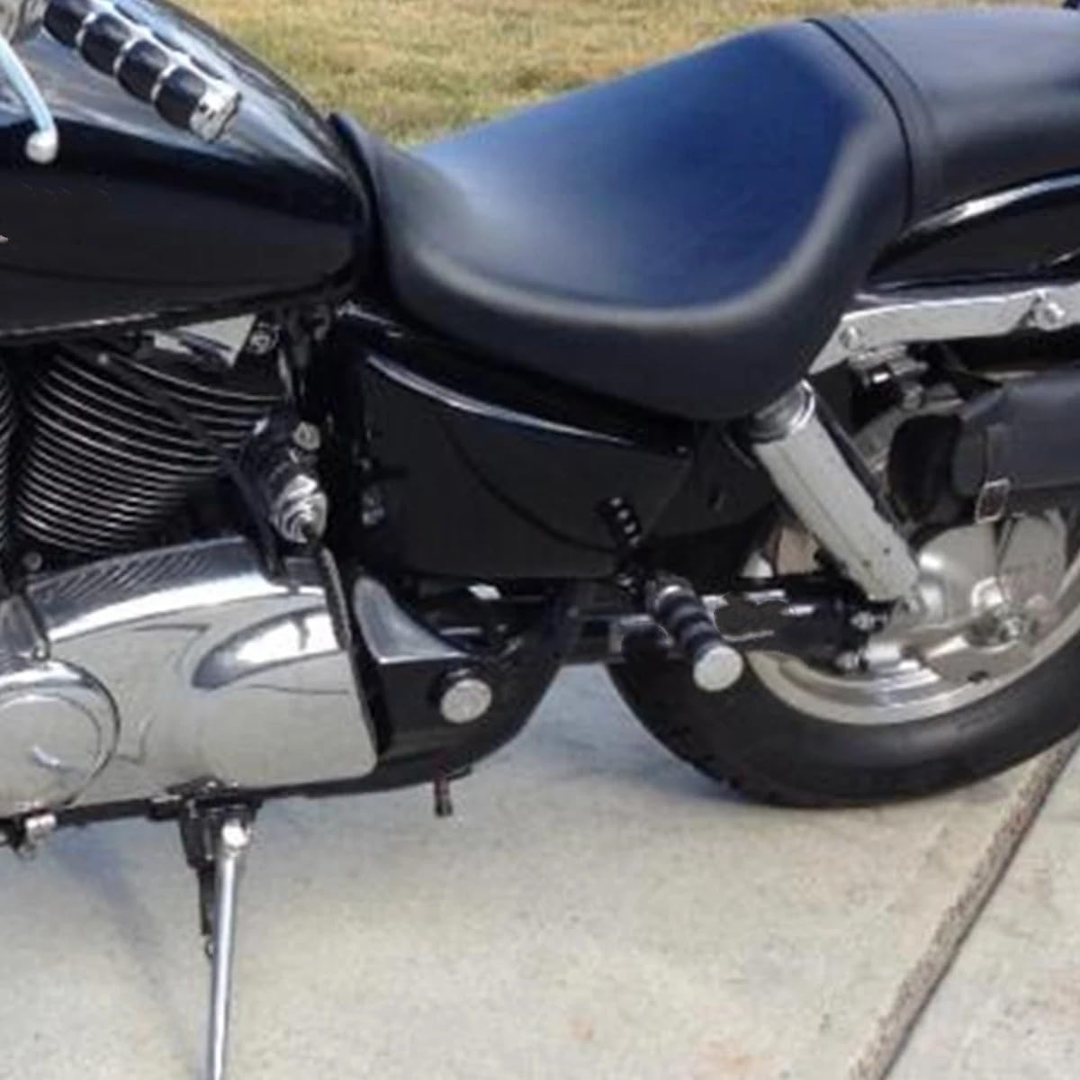 Pasuje Do Shadow VT1100 ACE/Aero/Sabre 1999-2008 Akcesoria Motocyklowe Pokrywa Baterii A Osłona Owiewki Motocyklowe osłony akumulatora Osłona akumulatora(Gloss Black)