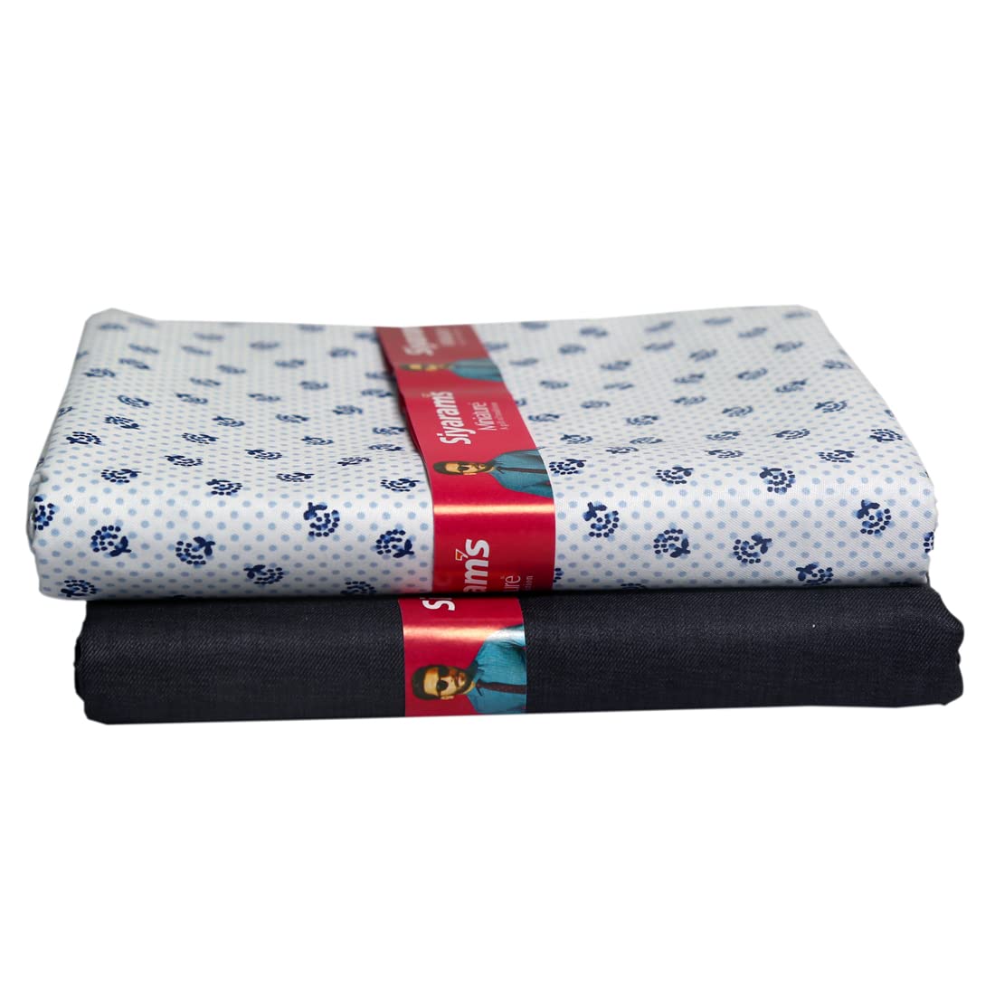 siyaram's MEN'S PRINTSUPER POLYESTER VISCOSE SHIRT AND TROUSERS SET (PRINTED 014, FREE SIZE)-picture-7