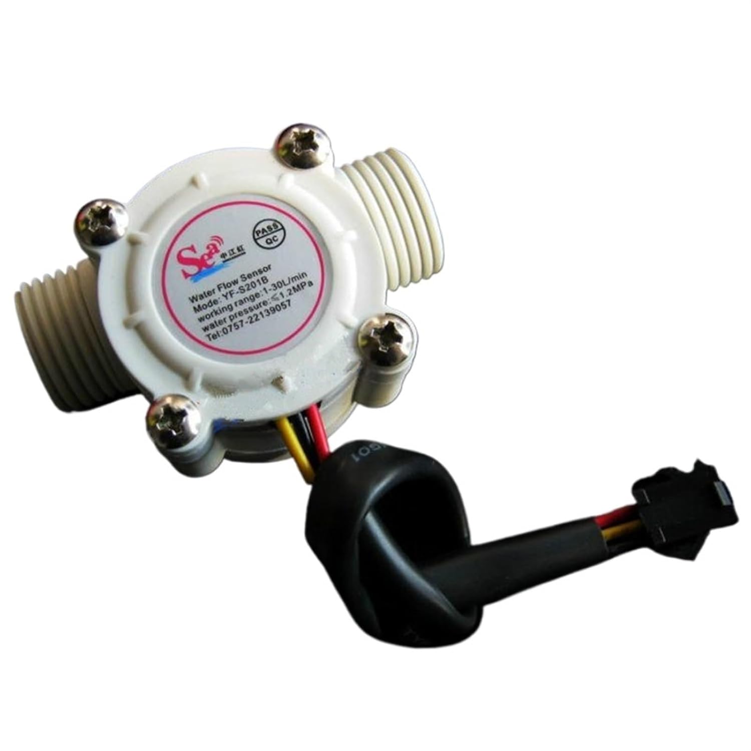 Rust-Resistant Water Flow Meter Sensor Counter Indicator Flowmeter for Liquid Pool Float Switch Hall G1/2 1-30L/min