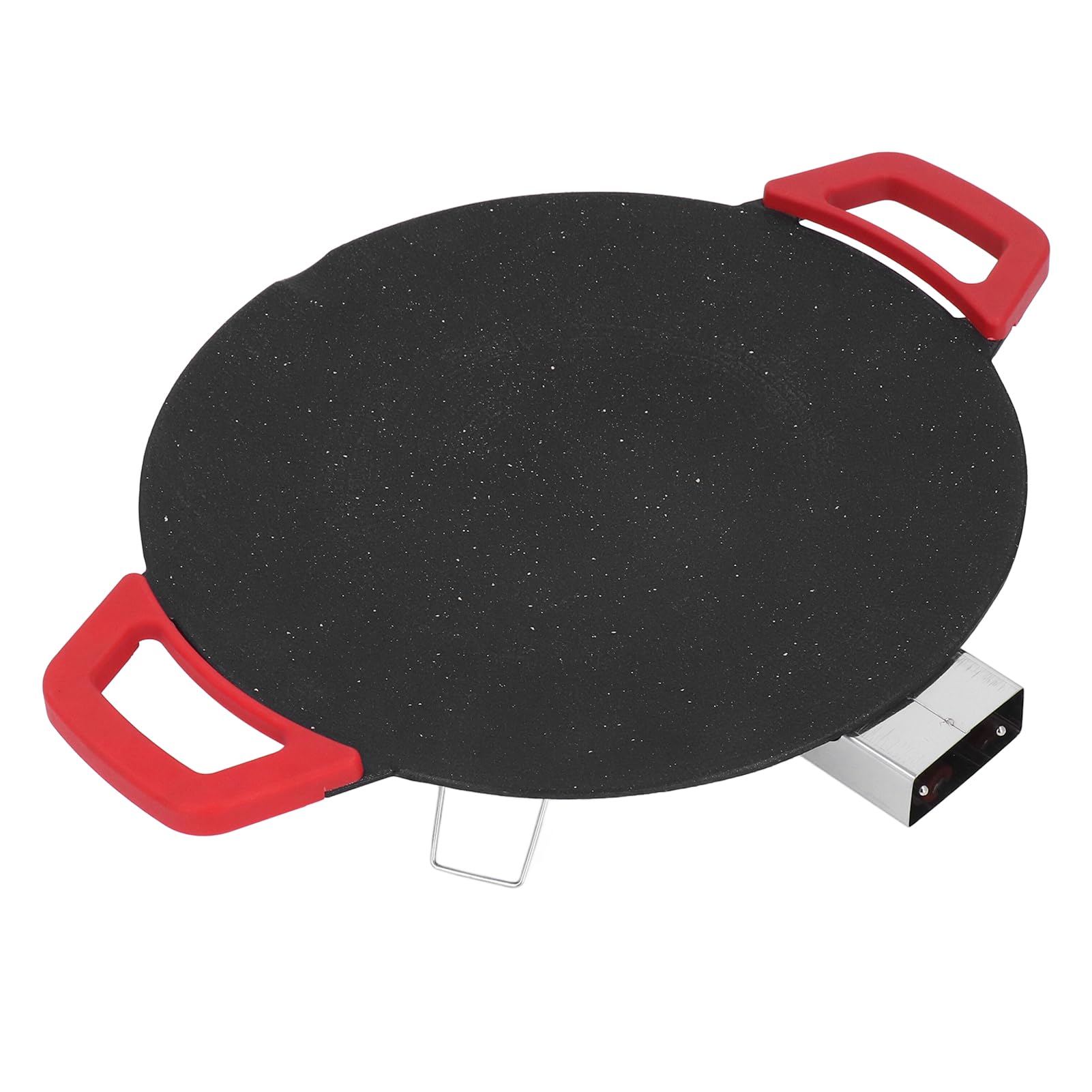 Jiawu Elektrische Grillplatte 30 cm Antihaftbeschichtet Rauchfrei 5-stufig