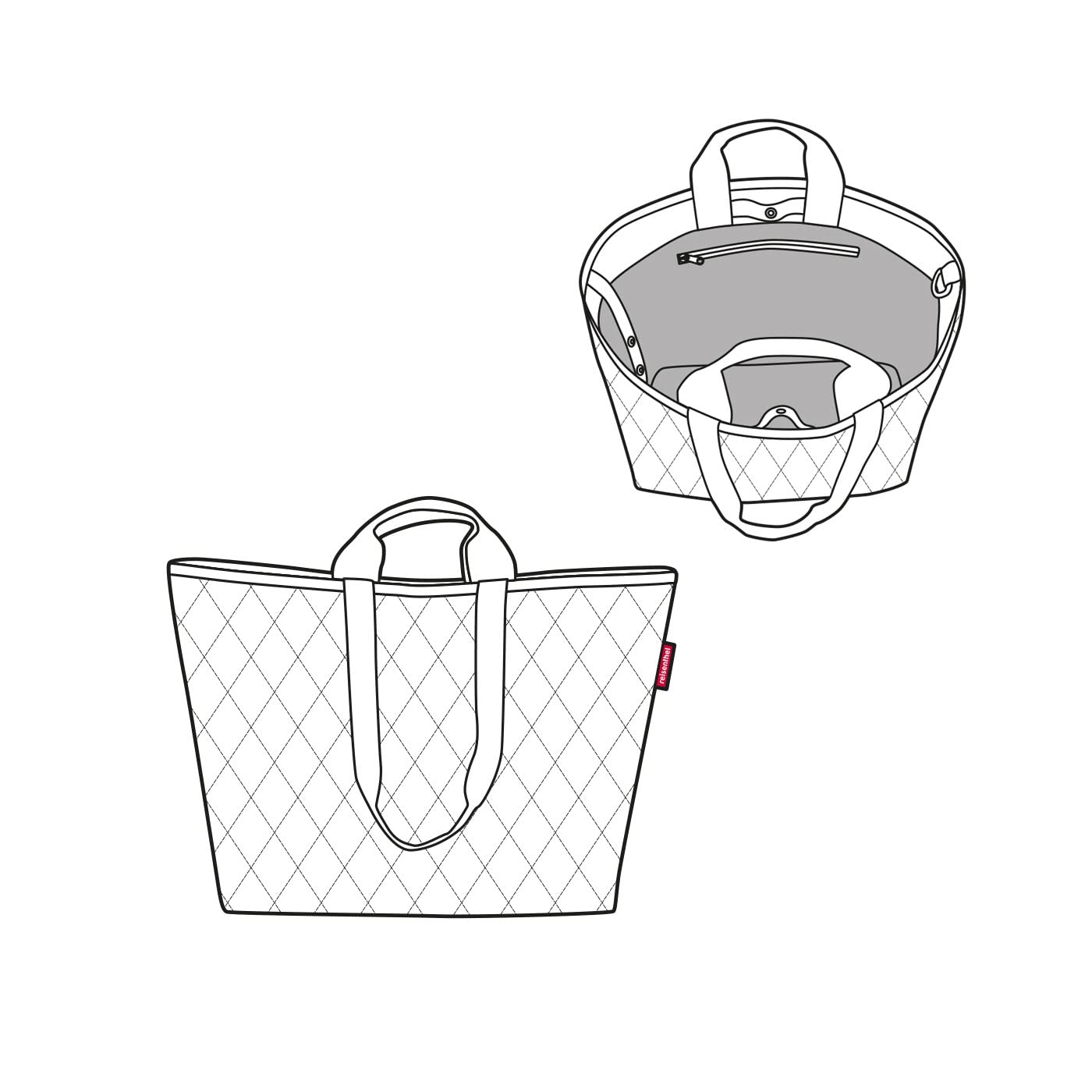 reisenthel classic shopper XL – Geräumige Shopping Bag aus wasserabweisendem Material