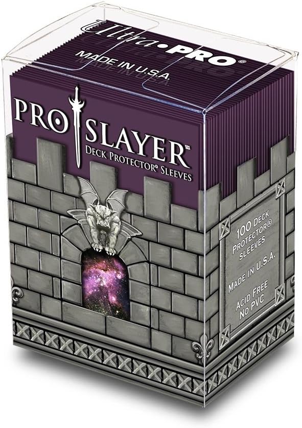 Ultra Pro Sleeves PRO-Slayer D8 Card Game (Box of 100, Cherry Black)