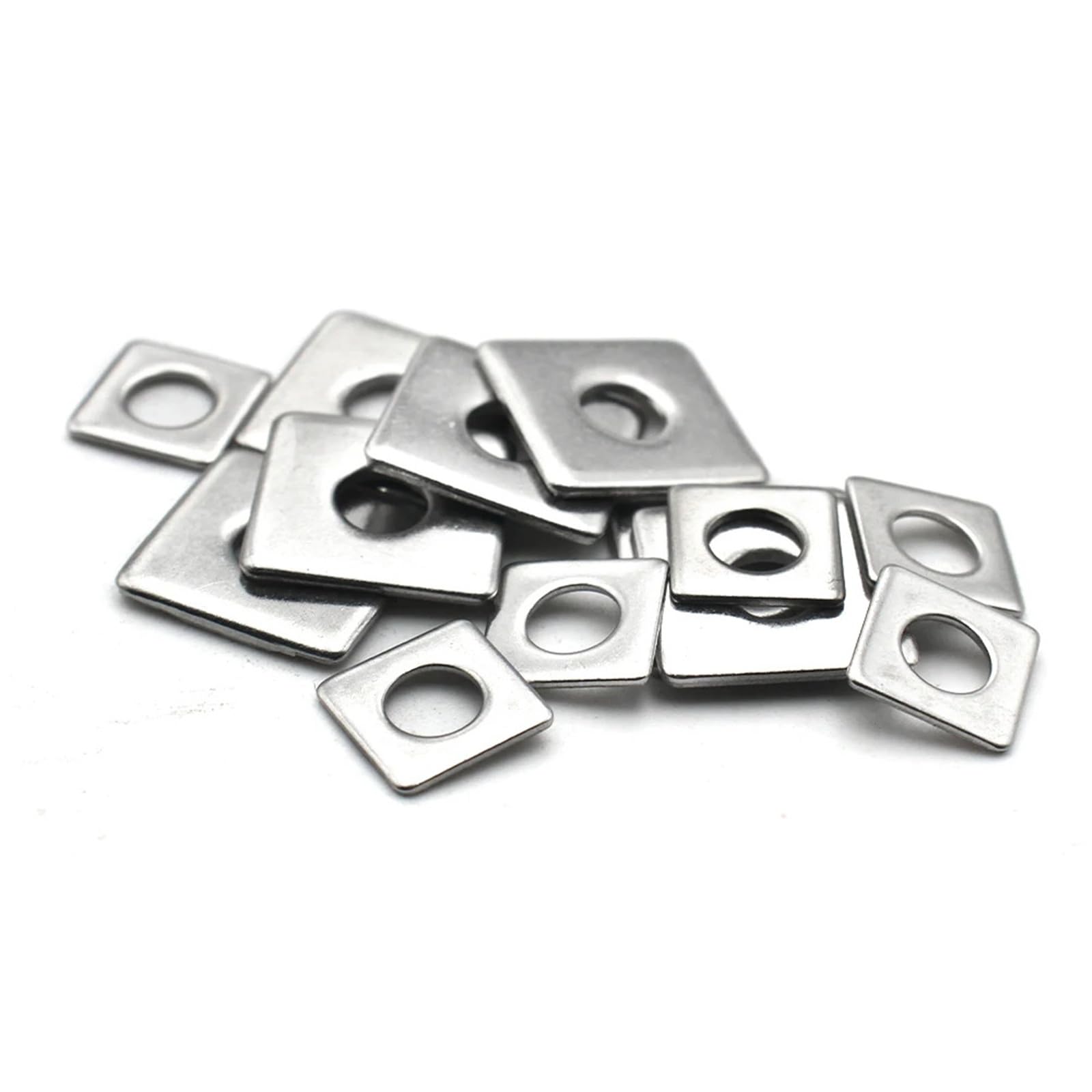 Placa cuadrada, arandela 304 plateada M3-M20, paquete de 240(M5x30x2mm 5pcs)