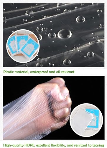 Miniatura 7 de Delantales desechables (50 unidades) delantal de plástico impermeable para pintar, cocinar, tareas domésticas y pícnics, empaquetados individualmente