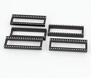 Aexit 5PCS Solder IC Sockets & Plugs Type 40 PIN DIP Integrated Circuit IC DIP Sockets Sockets Connector