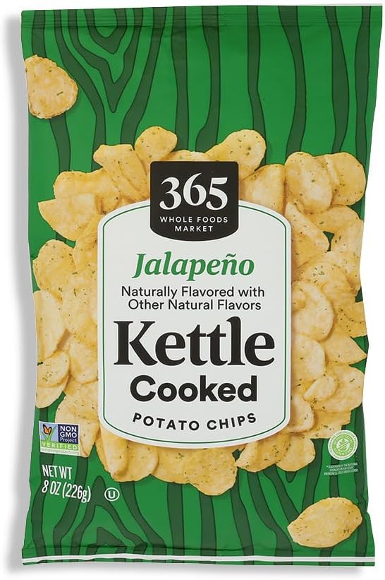 Jalapeno Kettle Potato Chips, 8 OZ
