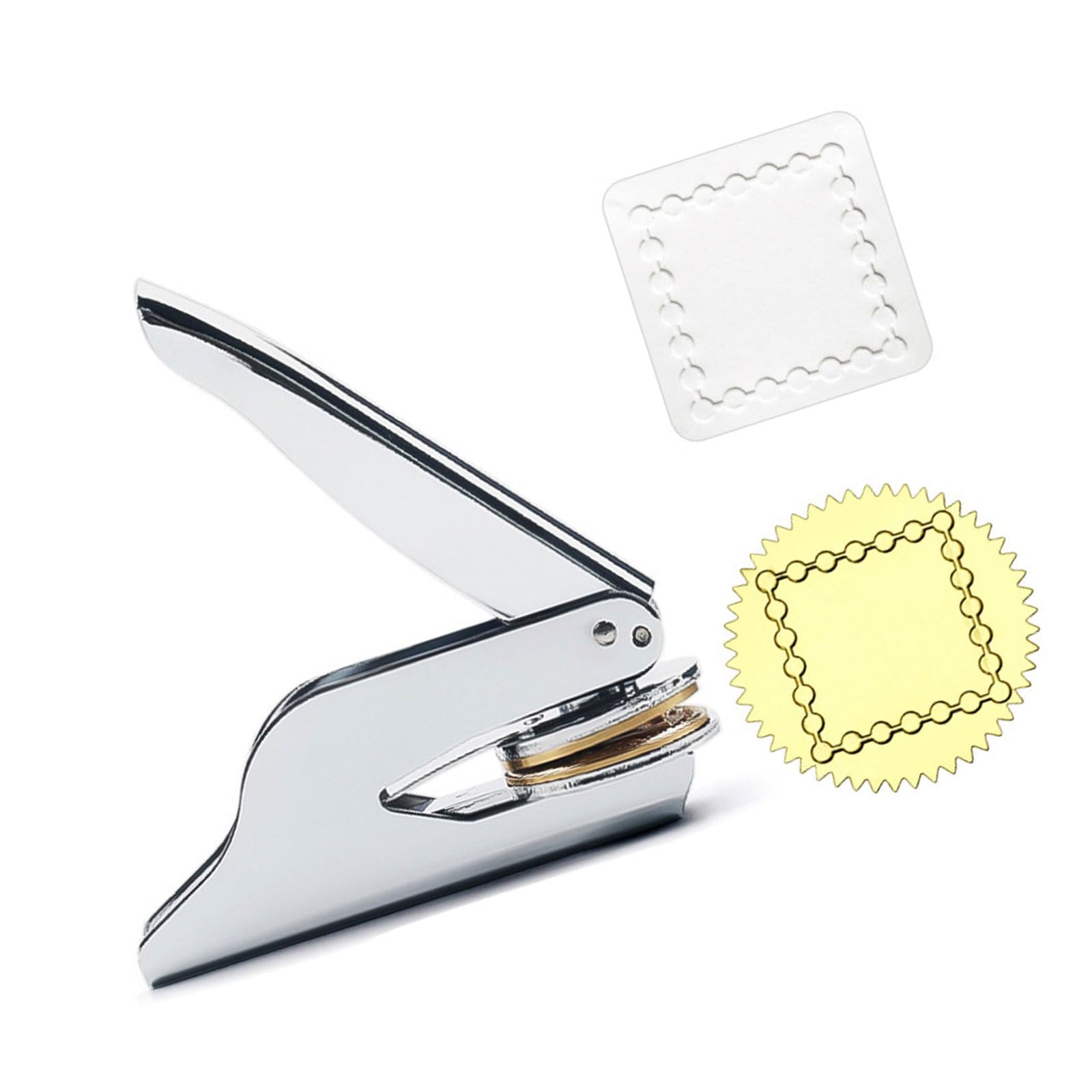 Tsophreniq Embossing Seal Stamp Stainless Steel Embosser for Books Invitations Envelope Labels Award Embellishments Educational Craft Stamp