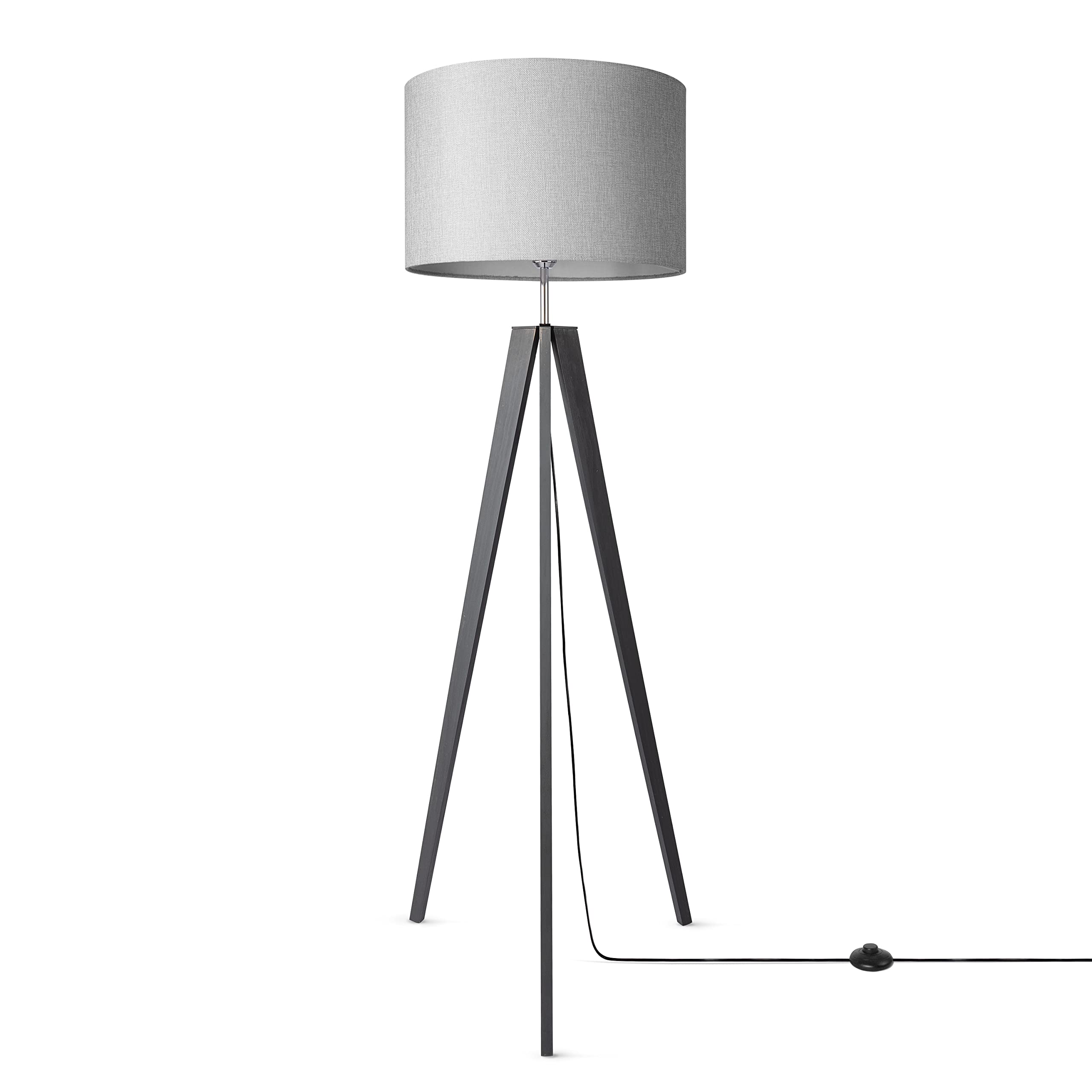 Paco Home Stehlampe Wohnzimmer Standlampe Wohnzimmerlampe E27 Fassung Leselampe Stoffschirm Lampe Schlafzimmer Stativ Stoff Lampenschirm Mit Schalter