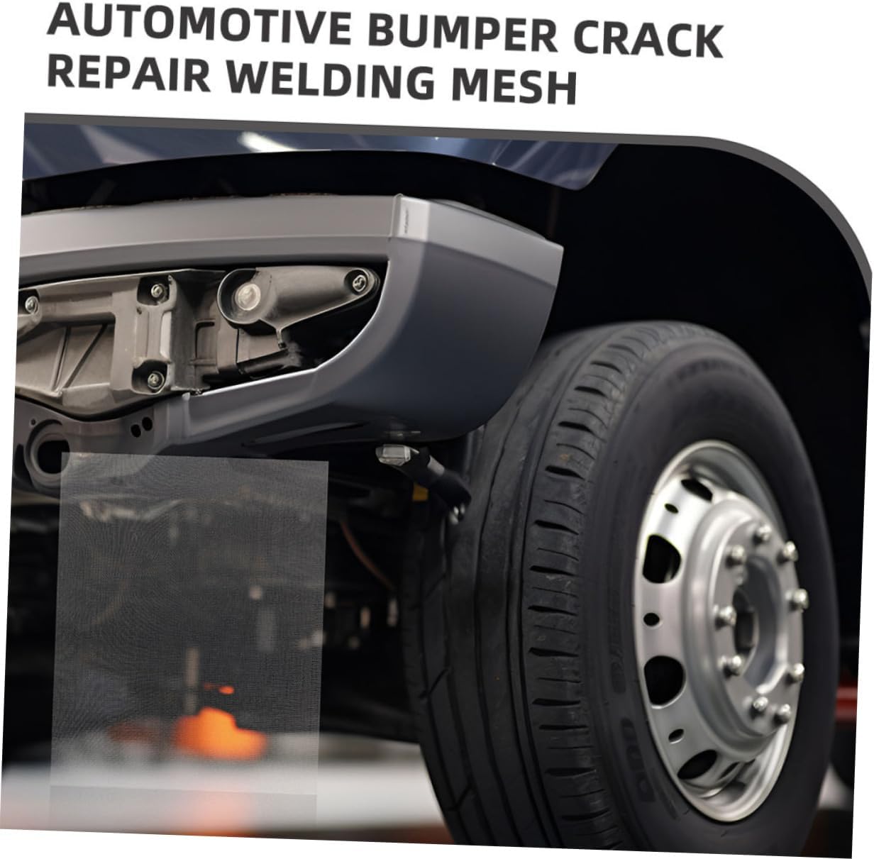Unomor 10pcs Metal Welding Mesh for Car Bumper Repair Durable Wire Mesh Patch for Screens for Automotive Bumper Damage Restoration