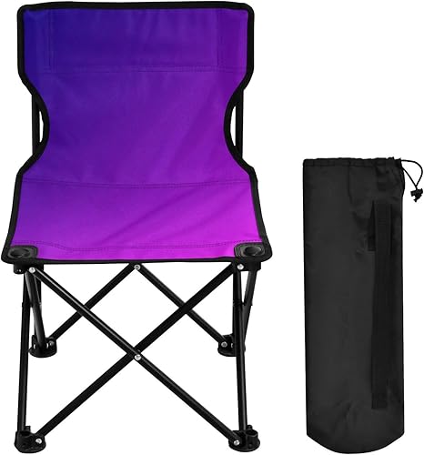 Miniatura 25 de Sillas de camping plegables al aire libre del arco iris para adultos silla de camping portátil silla de césped ligera Arco iris,Negro-Gris,Azul