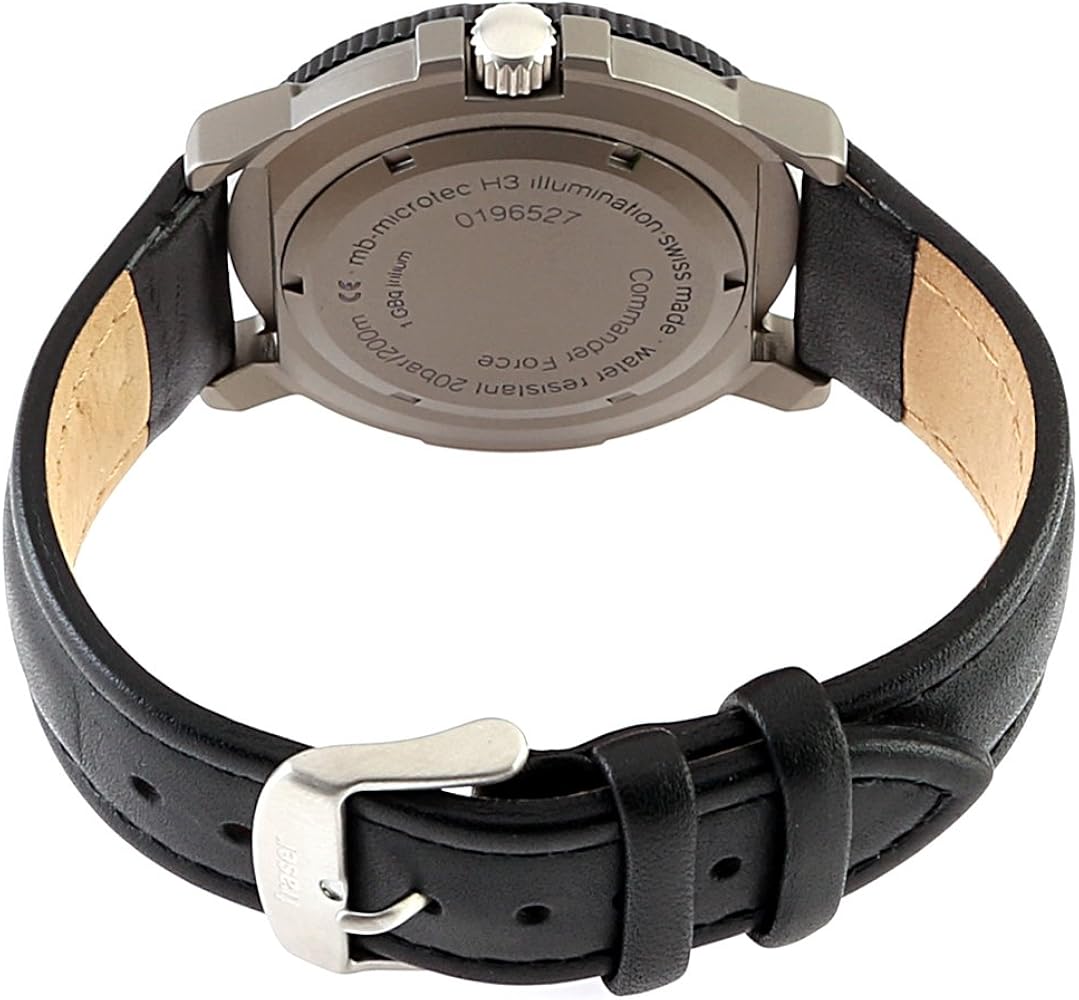 Traser H3 P 6506 Commander Force Swiss Watch With Leather Strap