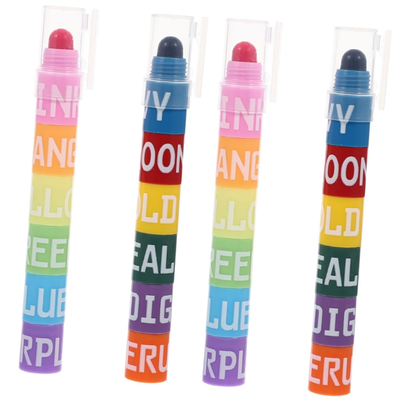Abaodam 4sätze Bunte Highlighter Stifte Kreative Markierstifte Für Schüler Und Studenten Leicht Handlich Und Komfortabel Für Notizen Und Arbeiten Für Schule Und Büro