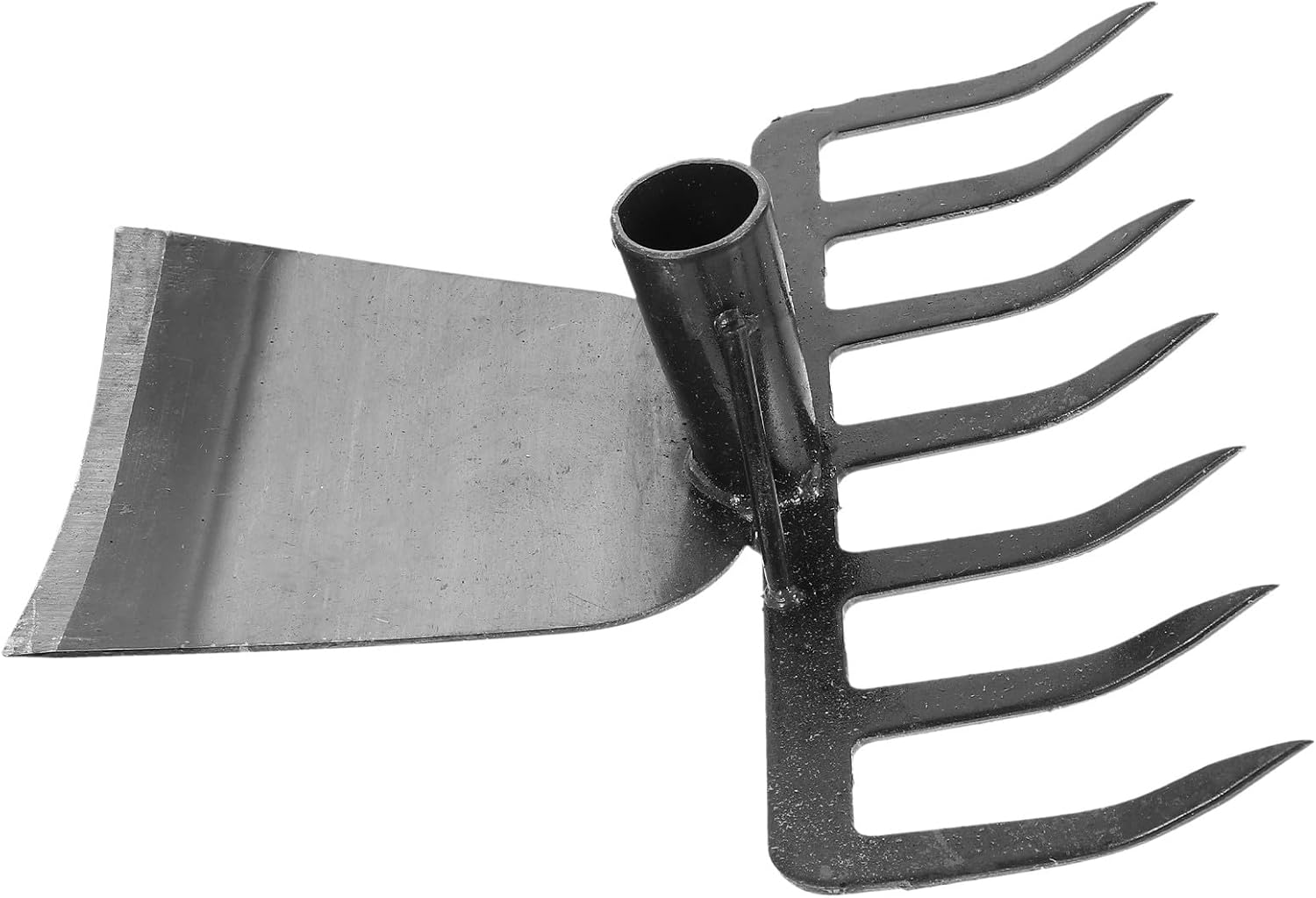 Multifunctional Garden Hoe and Rake Head Compact Stainless Steel Hand Tool for Soil Loosening and Weeding in Vegetable Farming and Home Gardening