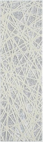 Miniatura 11 de LUXE WEAVERS Alfombra moderna de líneas abstractas color crema de 8 x 10 pies, alfombra geométrica para sala de estar