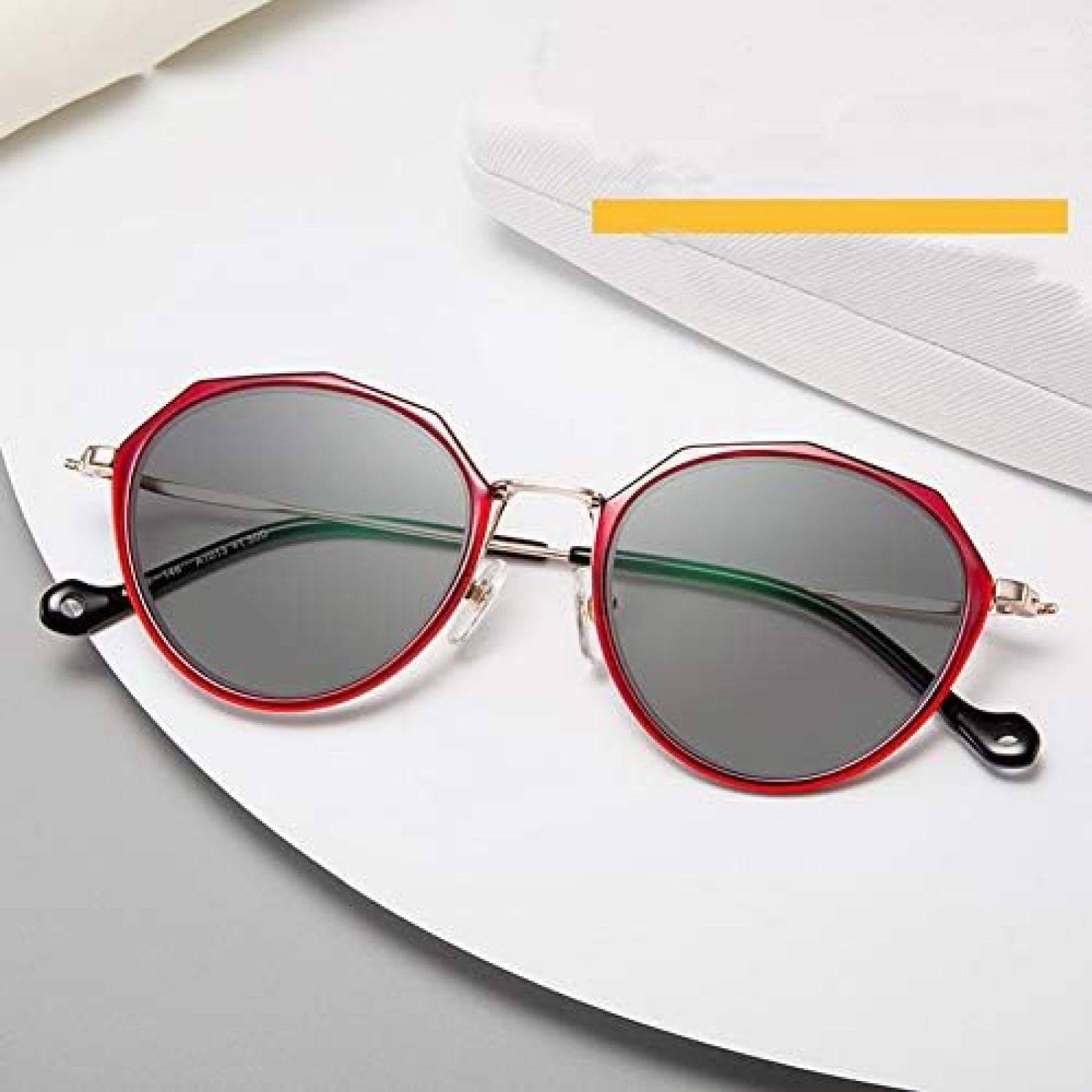 Inteligentne Okulary Do Czytania, Czytniki Zoom, Ultralekkie Gogle Damskie HD, Przebarwienia Fotochromowe, Bliskie I Dalekie, Czerwone / + 2,5,+2,0,Serene16