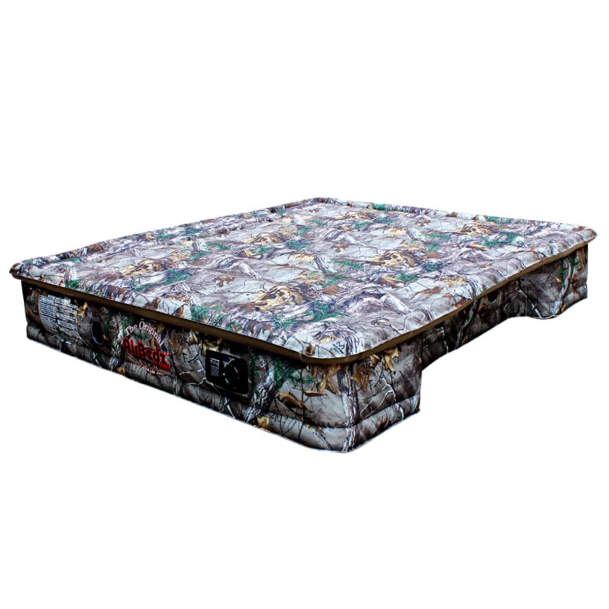 Pittman Outdoors PPI-405 AirBedz CAMO Truck Bed Air Mattress | Mid Size-Short Bed, 5-5.5 Feet in Length | Built-in Rechargeable Battery Air Pump | Includes Tailgate Extension , Camouflage