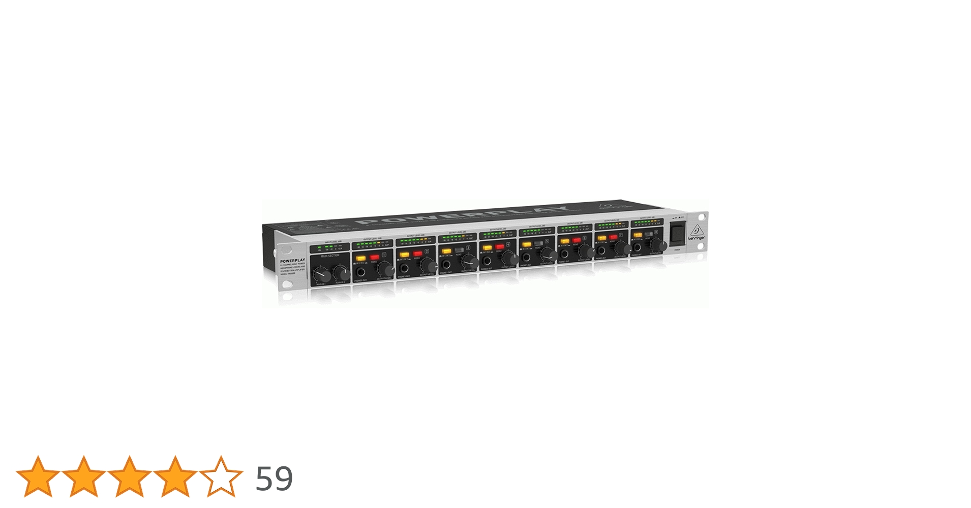 Behringer HA8000 8チャンネルヘッドフォンアンプ BEHRINGER ( ベリンガー ) HA8000 V2 8chヘッドホンアンプ 送料