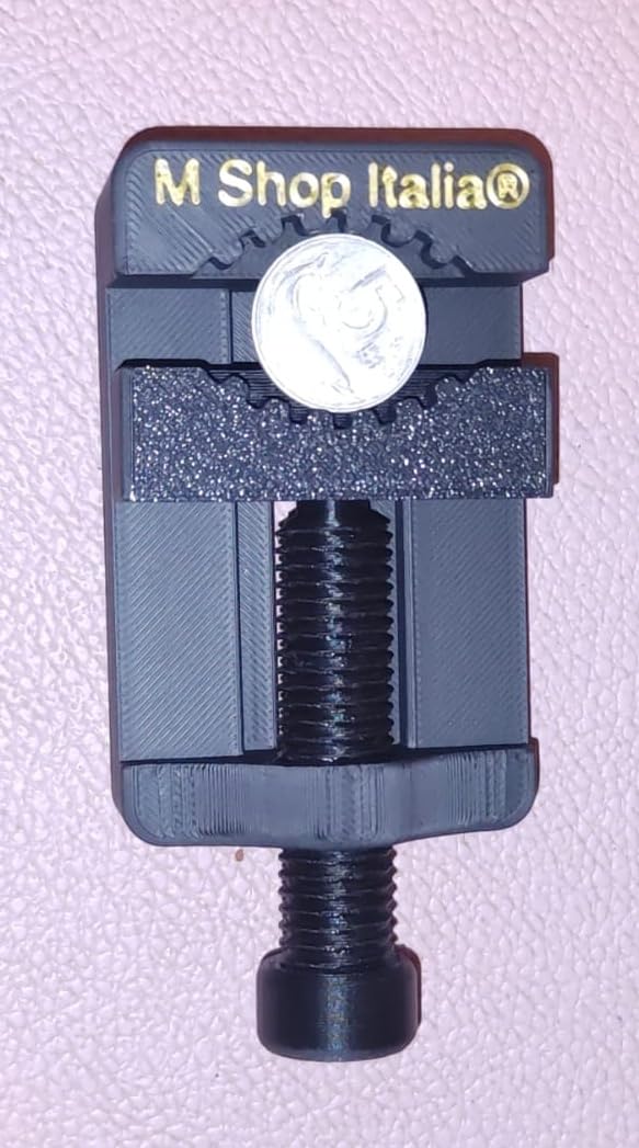 Mordaza de plástico negro para limpieza de monedas raras y antiguas de oro, plata, bronce y cobre con seguridad y máxima delicadeza 10-40mm Nueva versión 2.0