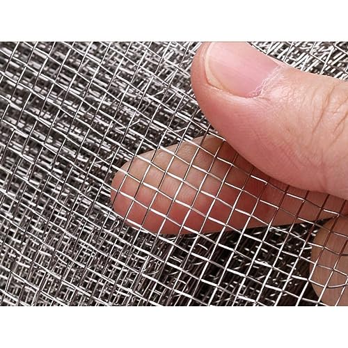 Bilaida 産業用金網 (8メッシュ) 幅1000x巻2000mm ステンレス平織金網 メッシュ 濾過網 耐高温 防鼠 防虫 8メッシュ 線径0.4mm 網目2.8ｍｍ 幅1000x巻2000mm (8メッシュ) 1枚