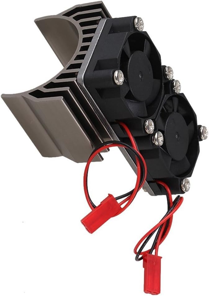 Yiguo Titanium N10109 Aluminum Alloy plastic 540 550 Motor heatsink with 2 Cooling Fans for RC 1:10 Car