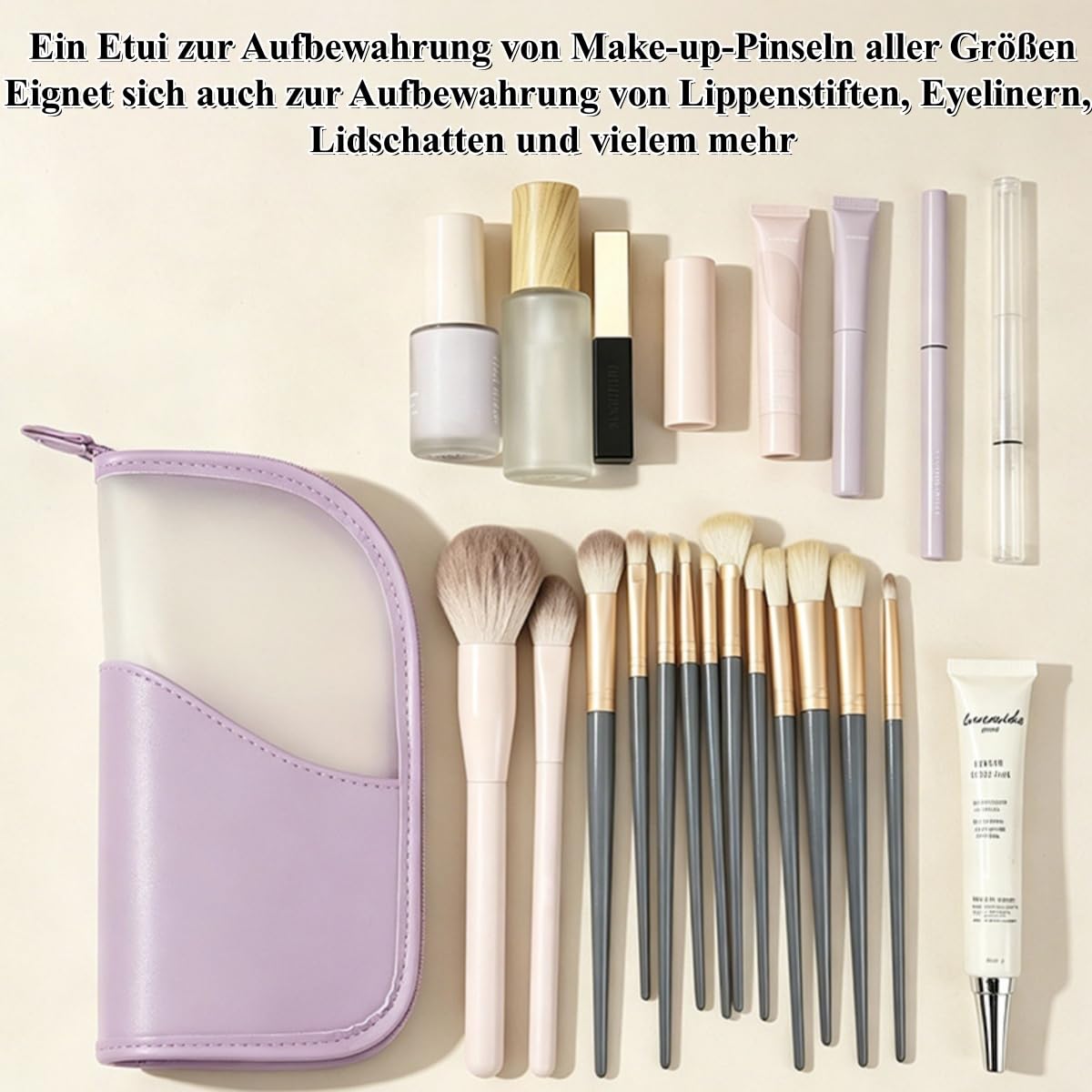 Make-up Pinseltasche Stehend Transparent TPU Wasserabweisend Kulturbeutel Reise Organizer Faltbar Aufbewahrung Fitness Bad Leicht (Mehrfarbig,6)