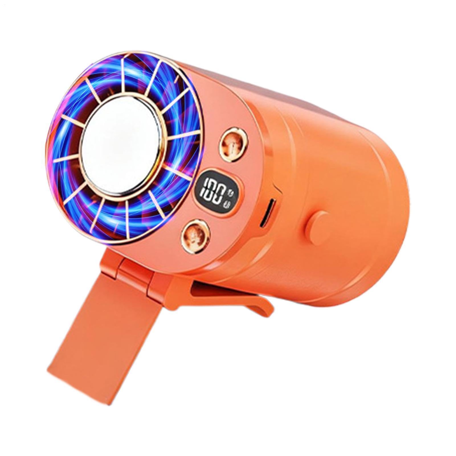Ventilatore a Clip Silenzioso Ricaricabile Display Digitale 100 Velocità | Ventola portatile a batteria per Camera da Ufficio Scuola Scrivania Viaggio Campeggio Esterno Spiaggia Gita