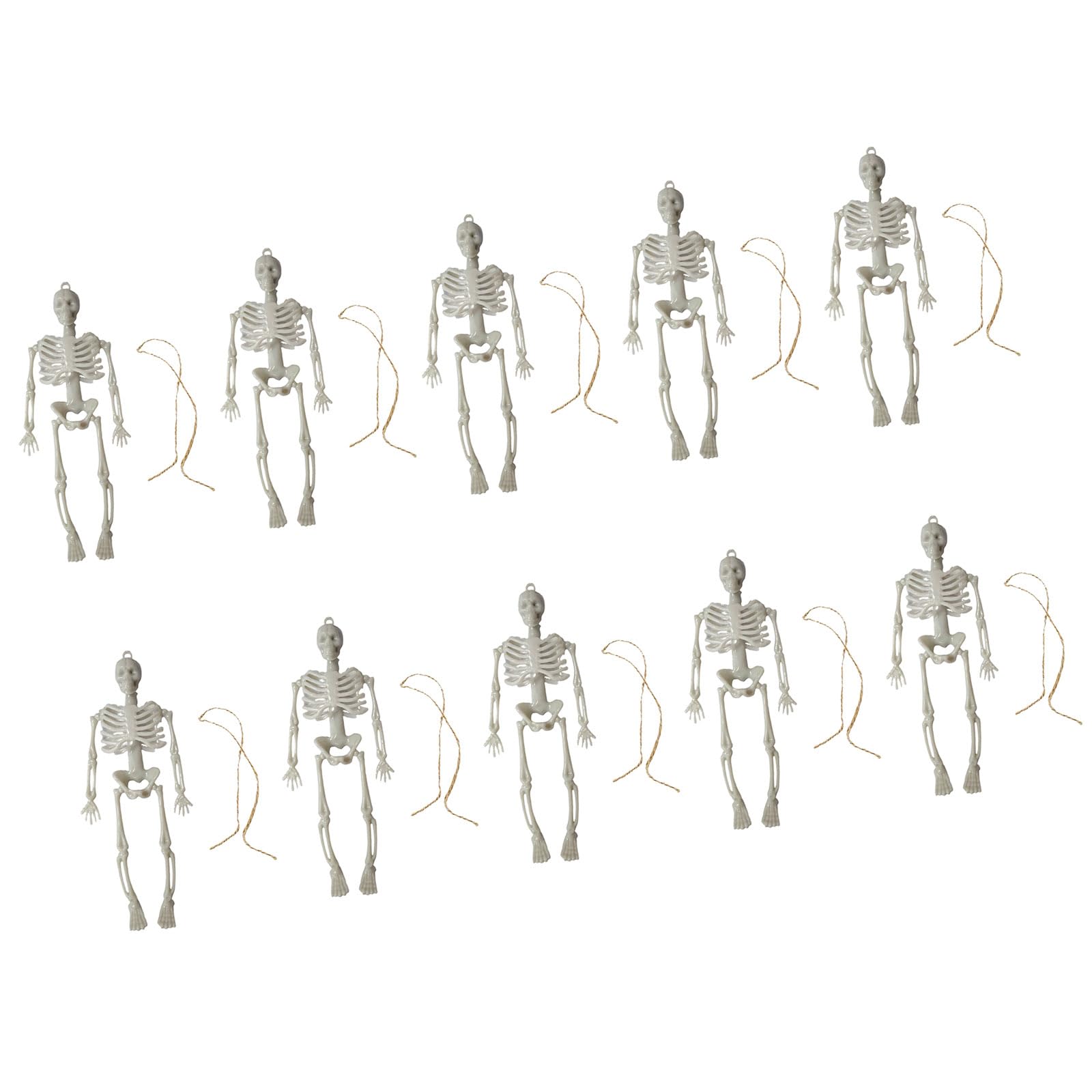 Oxxggkao 10PCS Halloween Skeletons Figurine Decoration Props with Realistic Detail Set for Indoor Outdoor Use Halloween Framework Decorations