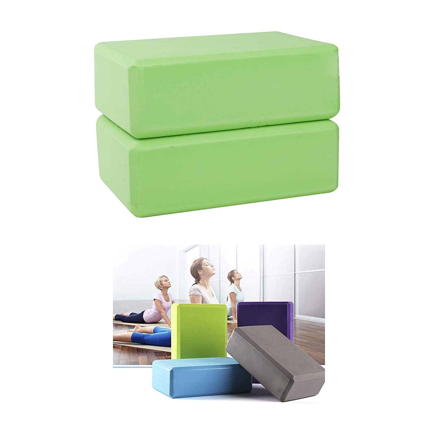JERN® Yoga EVA Foam Block to Support and Deepen Poses Improve Strength and Aid Balance and Flexibility (Set of 2) (B07K26LQN3) Amazon Price History, Amazon Price Tracker