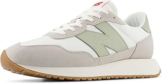 حذاء لايف ستايل 237 للرجال من الشمواه بجزء علوي شبكي من نيو بالانس