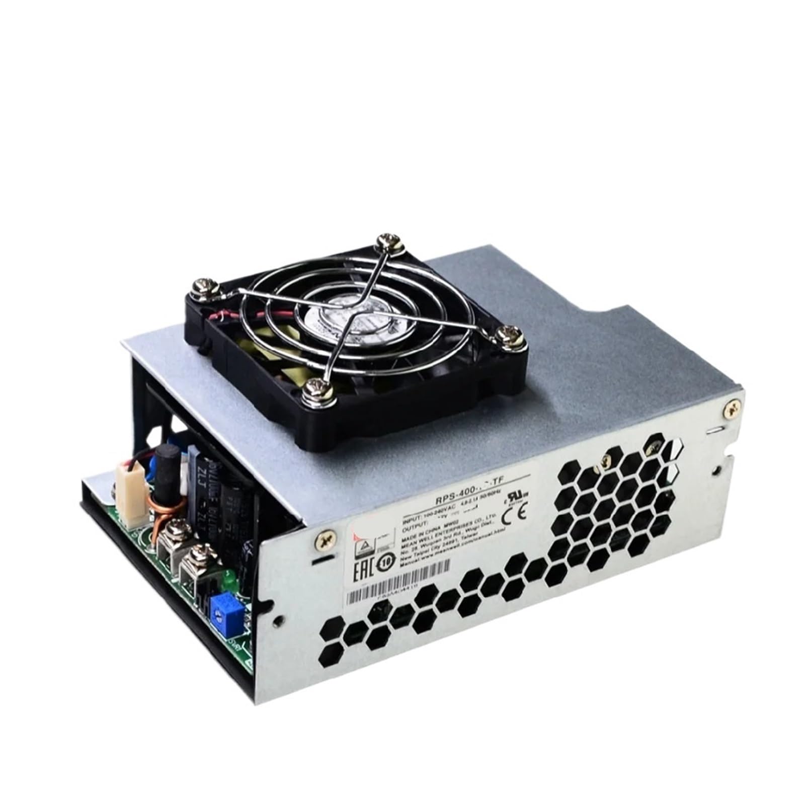 Alimentation à découpage RPS-400-12-TF compacte et régulée en boîtier fermé