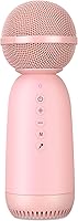 Vista 1 de Aokeo Micrófonos inalámbricos, altavoz Bluetooth, micrófono de karaoke inalámbrico para niños para cantar, micrófono portátil para máquina