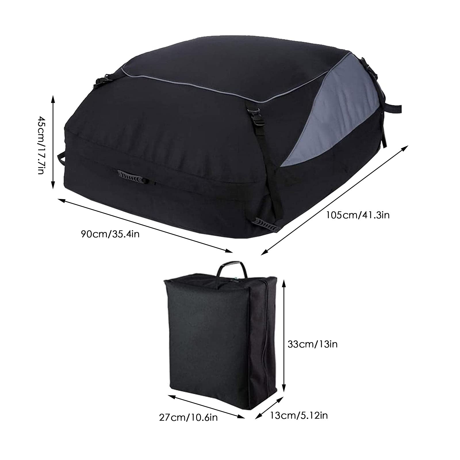 Car Roof Bag, Car Rooftop Cargo Carrier Bag Waterproof Roof Bog Car