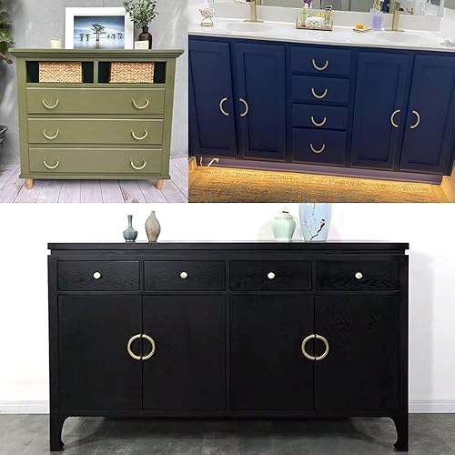 Miniatura 5 de Manija de cobre dorado a la moda, manija de doble agujero, manija de cajón, manija de hardware de gabinete (8